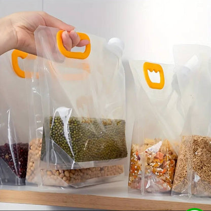 Transparent Sealed Packaging Bag Grains Moisture-proof Portable Storage Bag Kitchen Food