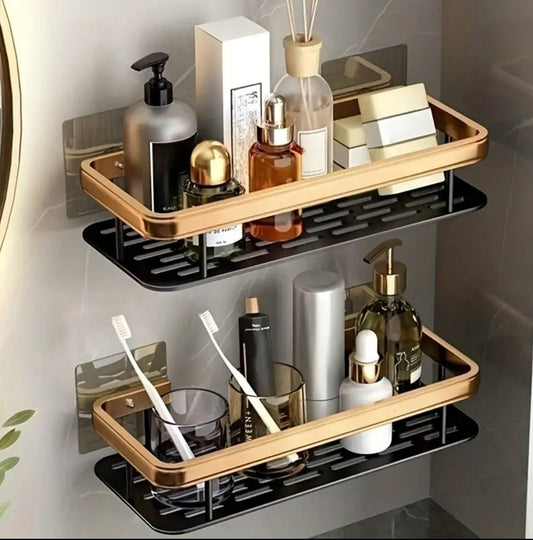 Double bathroom racks