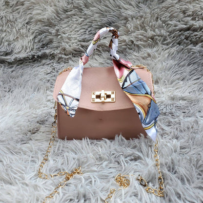 Cute mini decorative scarf crossbody bag