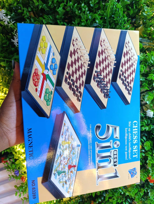 New 5 in 1 Board game