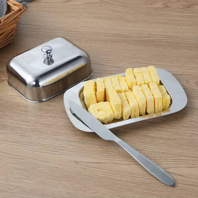 Metal Butter Dish with Lid