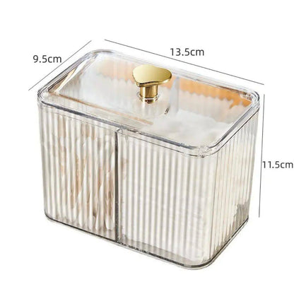 Transparent Acrylic Cotton Swab Storage Box