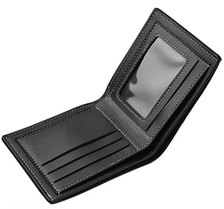 Men's fashion slim soft leather wallet