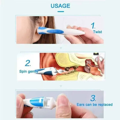 Ear wax remover with 16pcs replacement tips