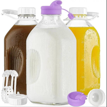 Glass Milk/juice bottle