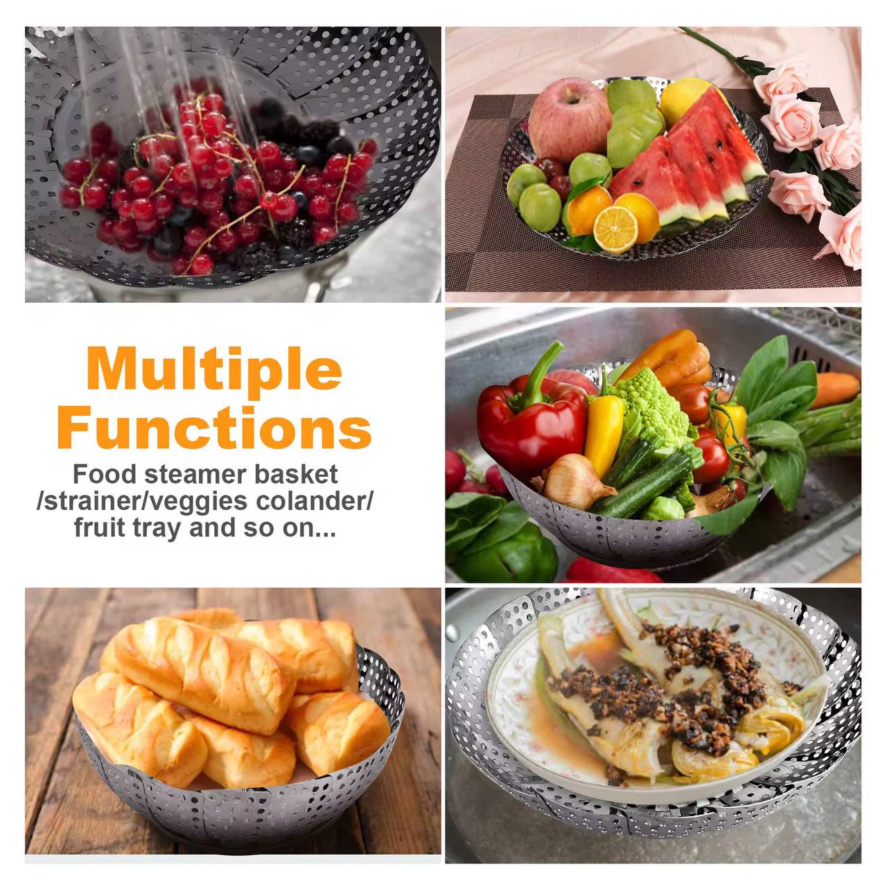 Stainless Steel Steamer Basket