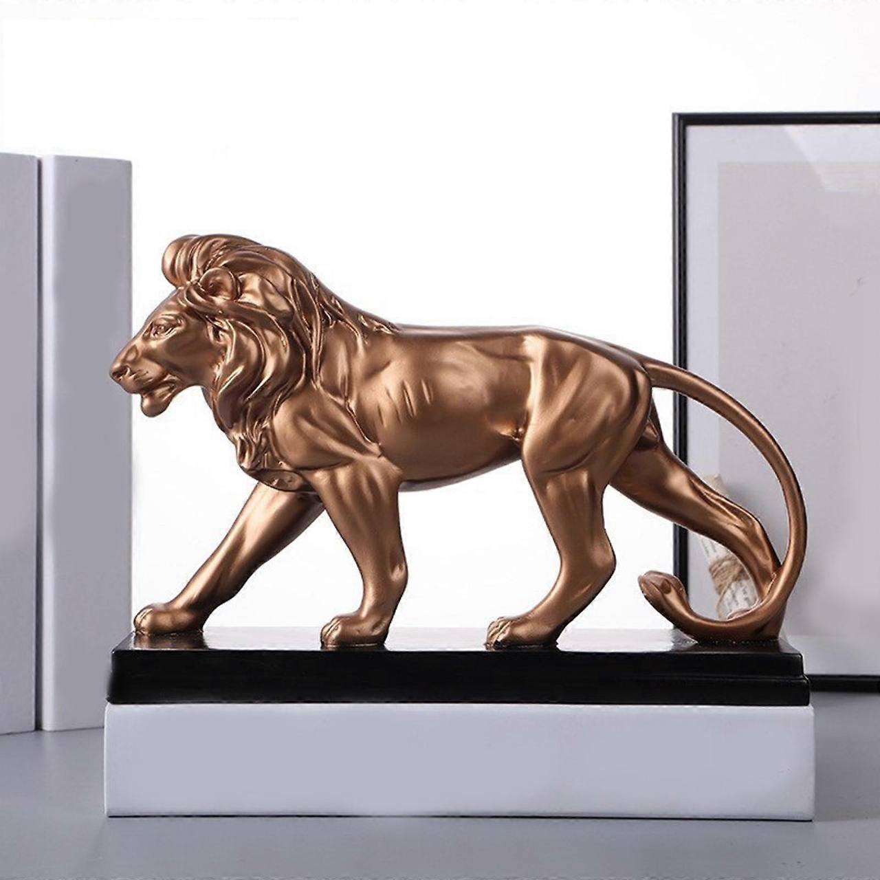 RESIN LION SCULPTURE