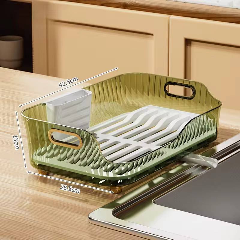 Golden handles, Strong acrylic, Self draining Bowl rack