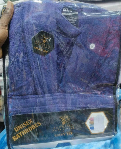 Coloured cotton bathrobes