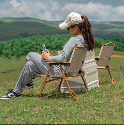 Foldable Camping Picnic Table With 4 chairs and storage box