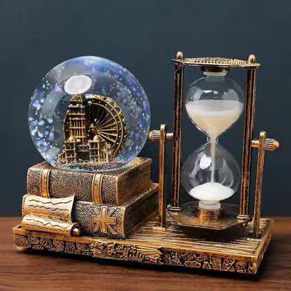 Vintage Ferris wheel Hour glass Decor