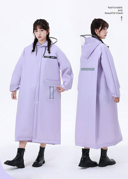 High quality adult raincoat with wide brim hat