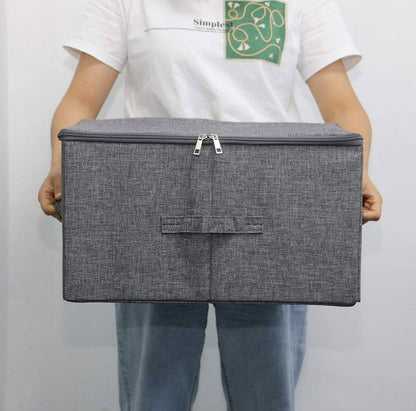 Foldable Fabric Storage Box with Lid