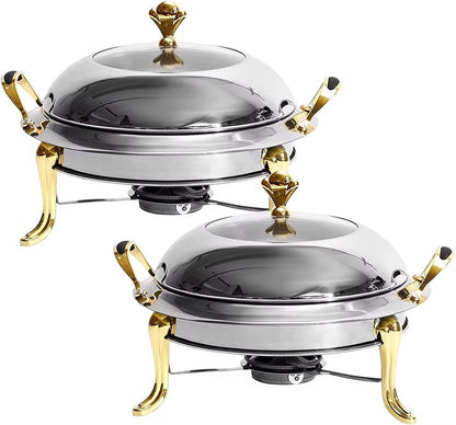Stainless Food warmers
Round stainless Cheffing dishes