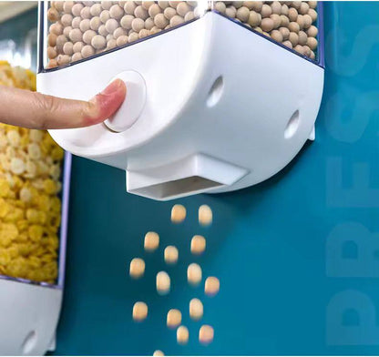 1kg (single pc) Wall Mounted Separate Rice Bucket Kitchen Cereal Dispenser.