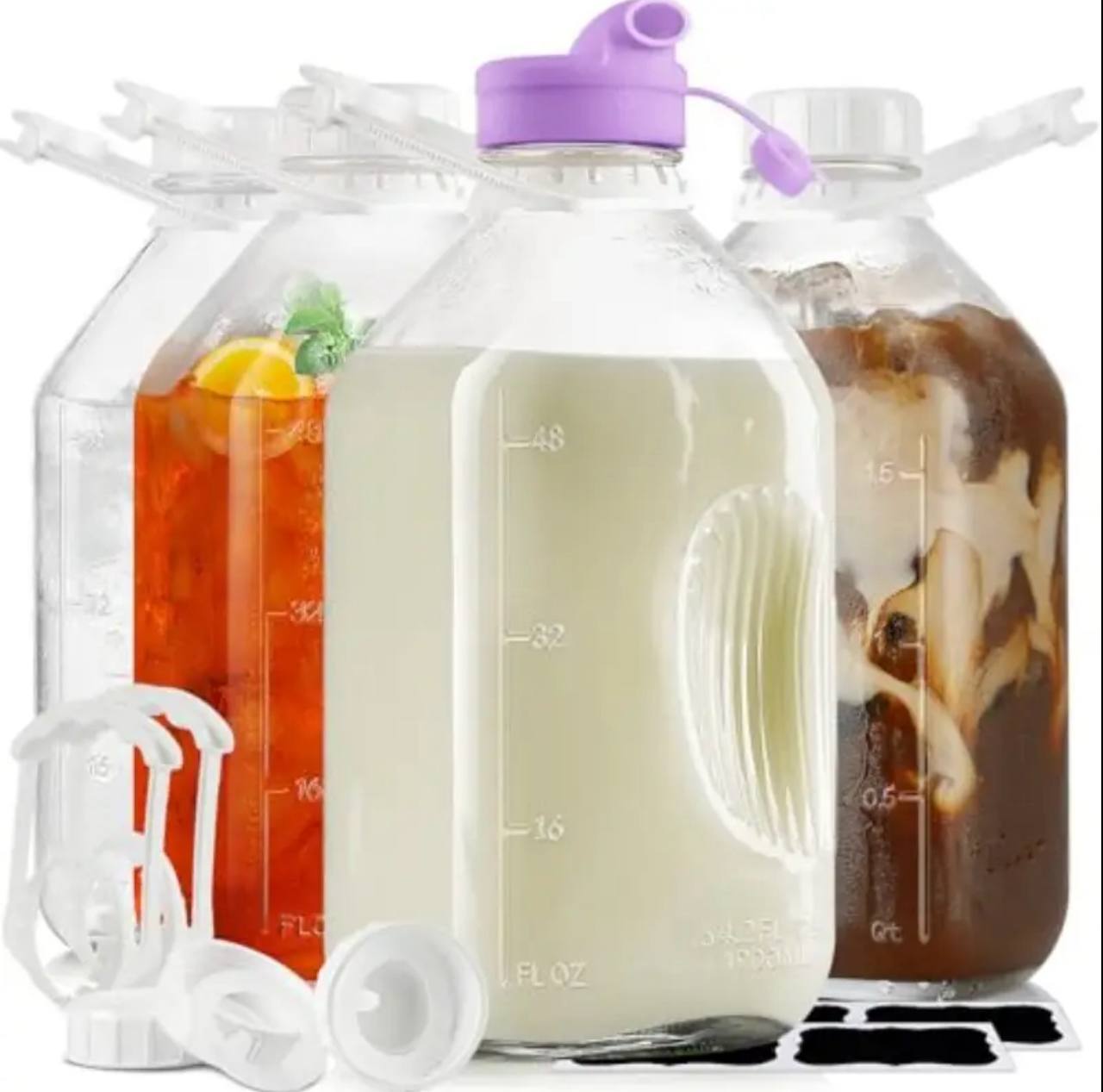 Glass Milk/juice bottle