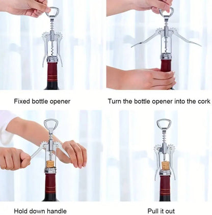 Stainless steel Corkscrew wine opener