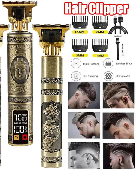 New metal Electric hair clipper, rechargeable hair trimmers.