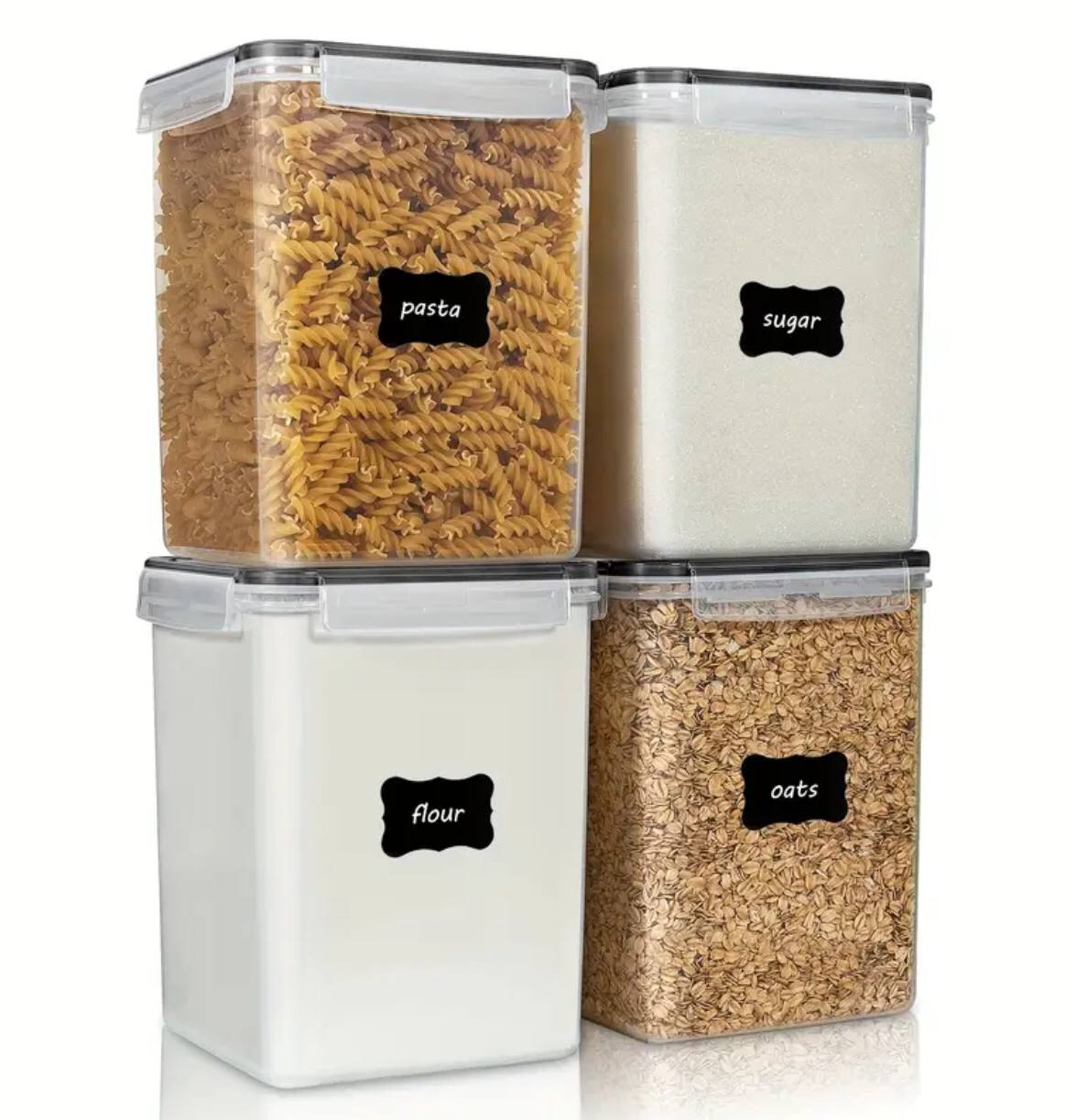 4pcs BPA-Free Airtight Food Storage Containers