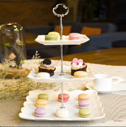 Ceramic Cake stand square 3 layer