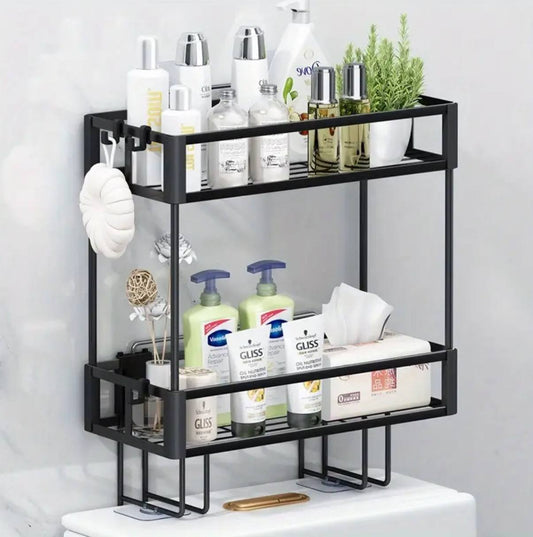 Double layer Over the toilet rack/shelf bathroom organiser