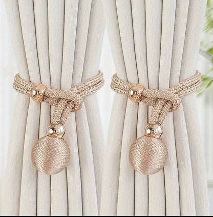 Curtain holder buckle rope