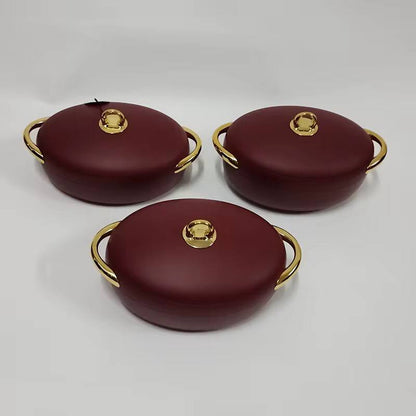 LUXURIOUS  insulated hotpots set OVAL