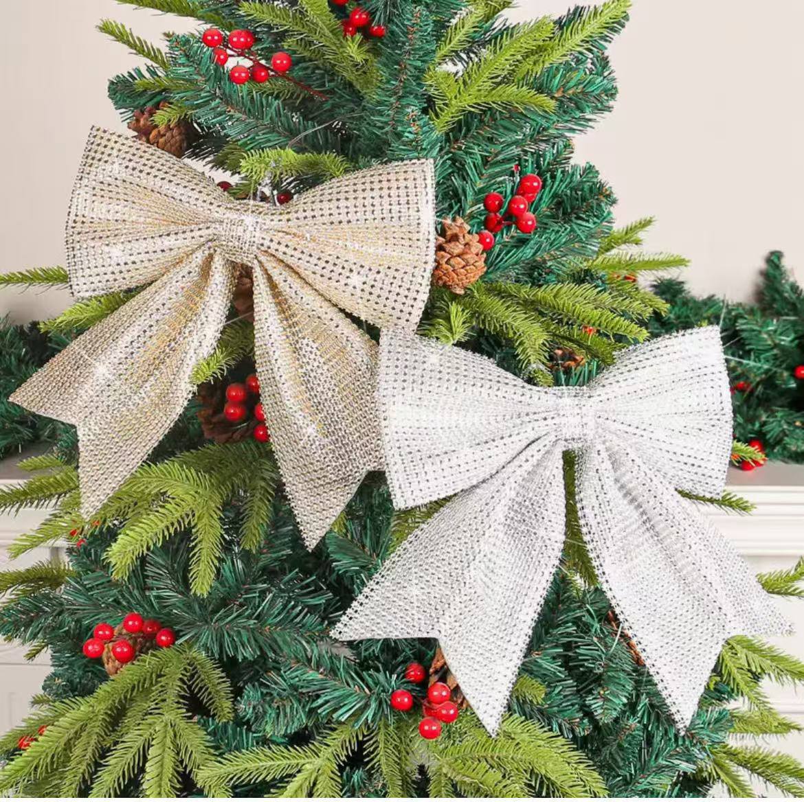 Christmas Diamond ribbon/ Bows