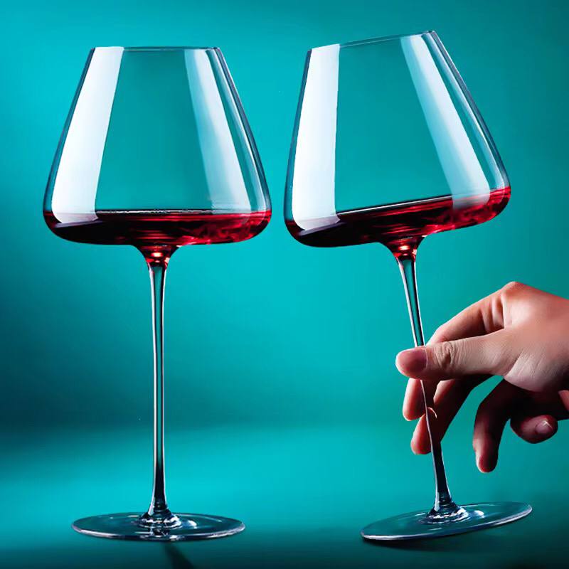 2pc Large Capacity  Crystal Wine Glass.