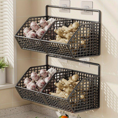 Wall Mounted Kitchen Storage Basket