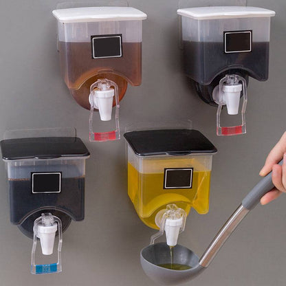 wall mounted 750mL oil /liquids dispenser with tap and a lid