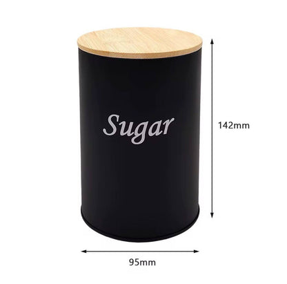 3 pcs set airtight canister with bamboo lid