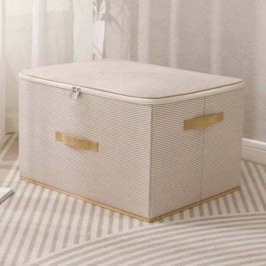 Large capacity collapsible zipper  storage box