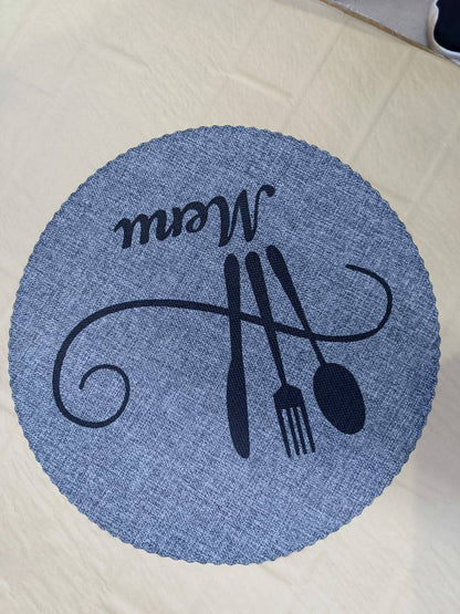 Round table mats 6pc set