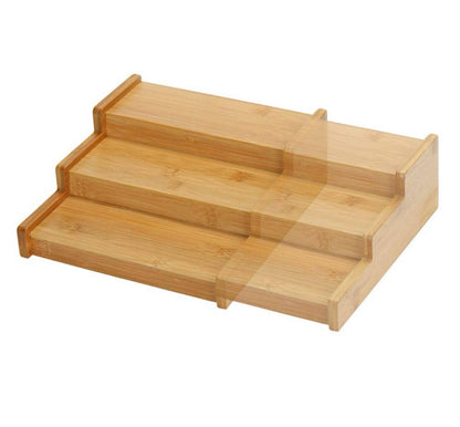 3 Tier Expandable Mulit-purpose  Bamboo Rack Organizer