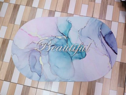 OVAL BATHROOM MATS