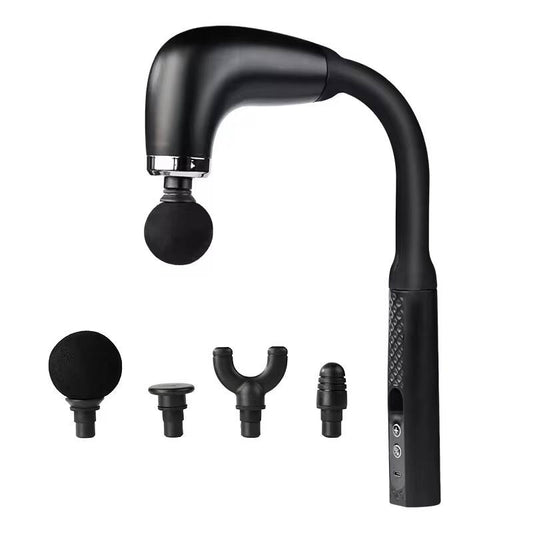Fascial gun massager  Handle and Elbow 3 Modes and 6 Gears Adjust Muscle Relaxation and Massage Percussion Hammer for Athletes
 ➡️@