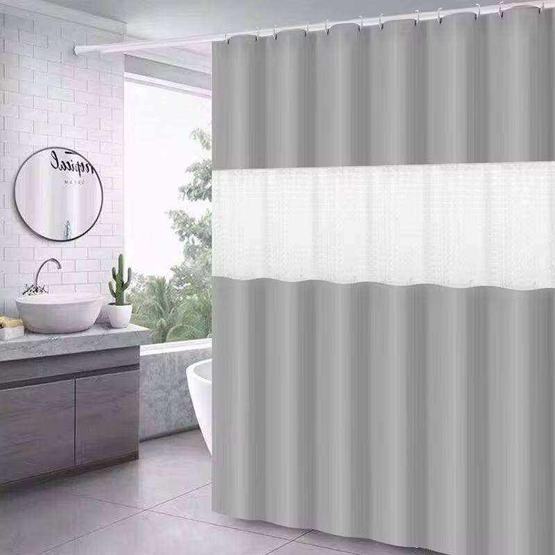 Polyester waterproof bath shower curtain