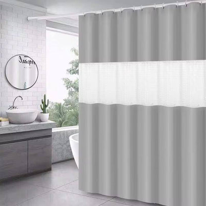 Polyester waterproof bath shower curtain