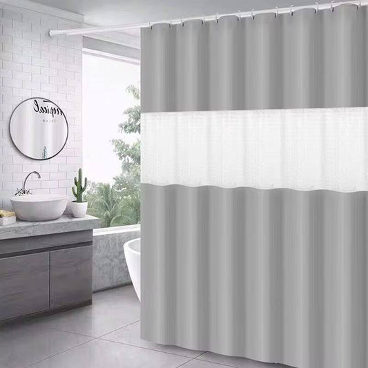 Polyester waterproof bath shower curtain