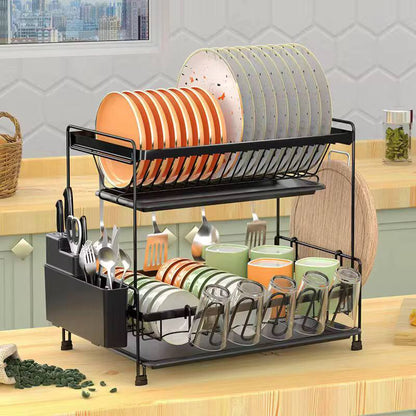 Unique Double  Layer  Carbon Steel Dishrack