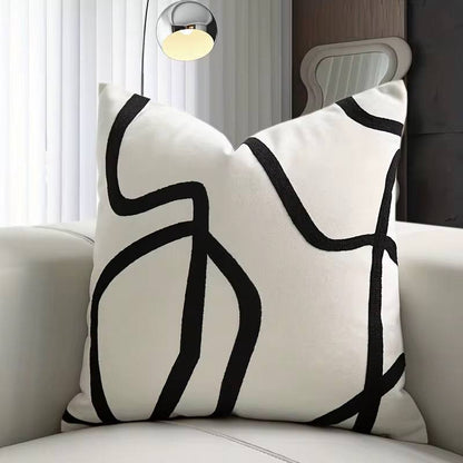 Geometric line  printed throw pillow covers/cases