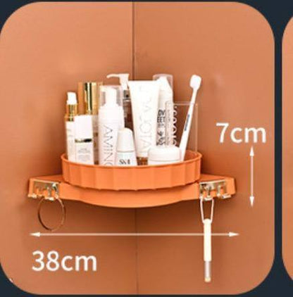 Rotating Triangle bathroom rack/ Cosmetic organizer