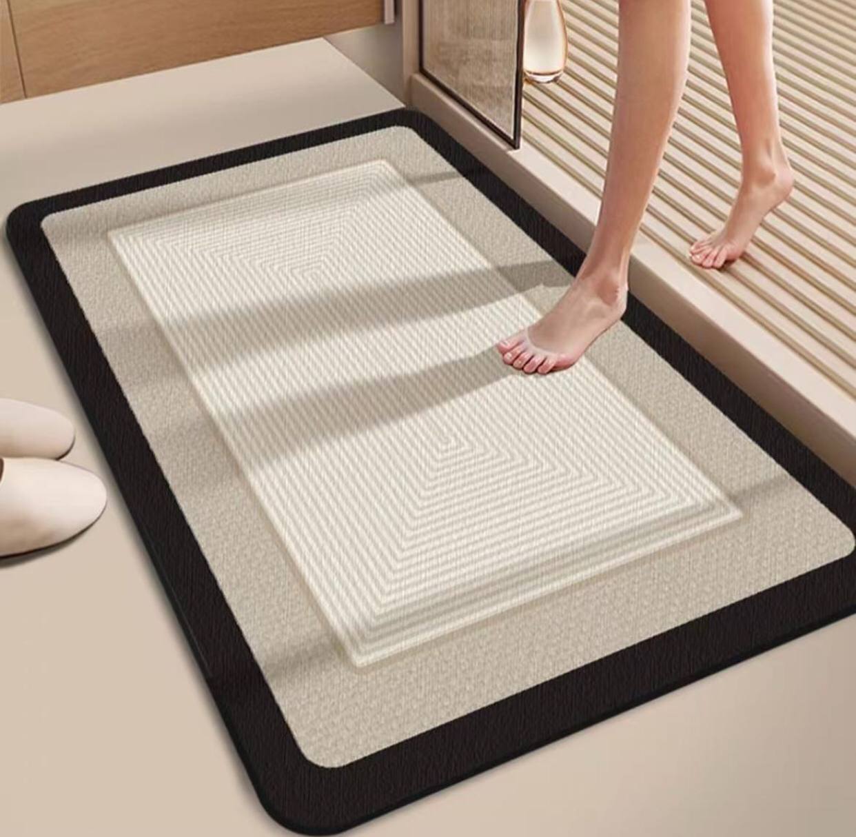 Diatom mud absorbent floor mat , anti slip, quick drying
