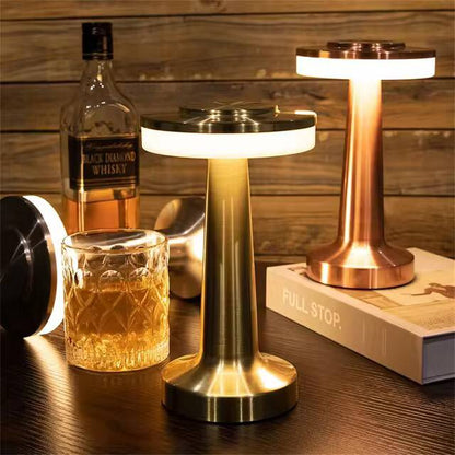 Dumbell table lamp.