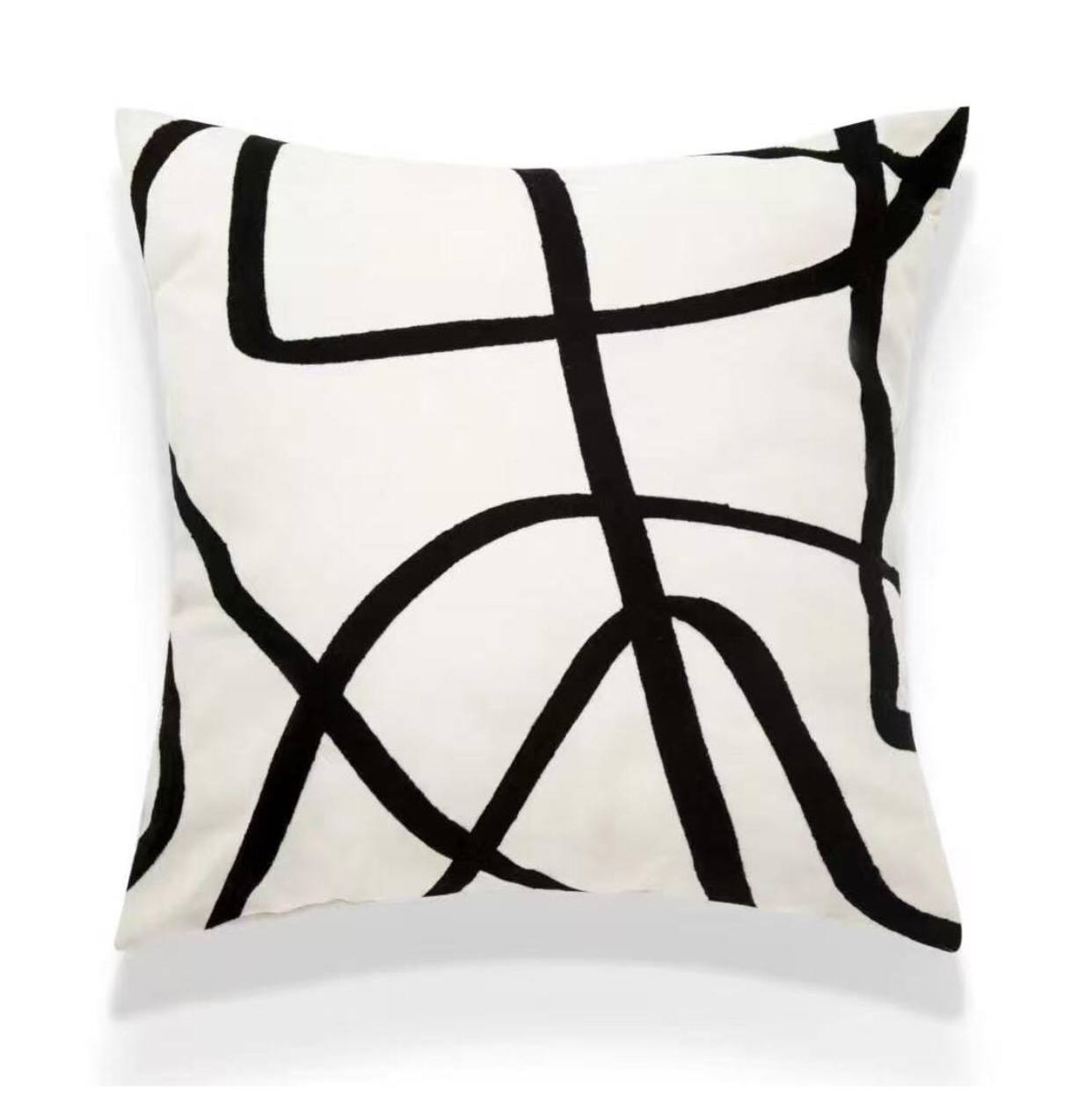 Geometric line  printed throw pillow covers/cases