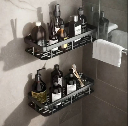 Double bathroom racks