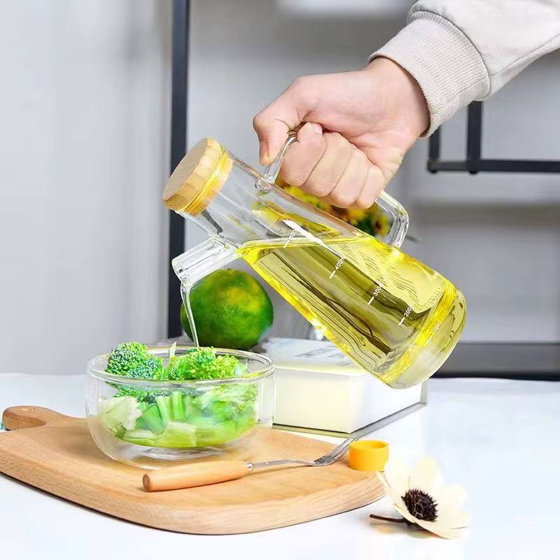 750ml  Oil Jar with Bamboo Lid