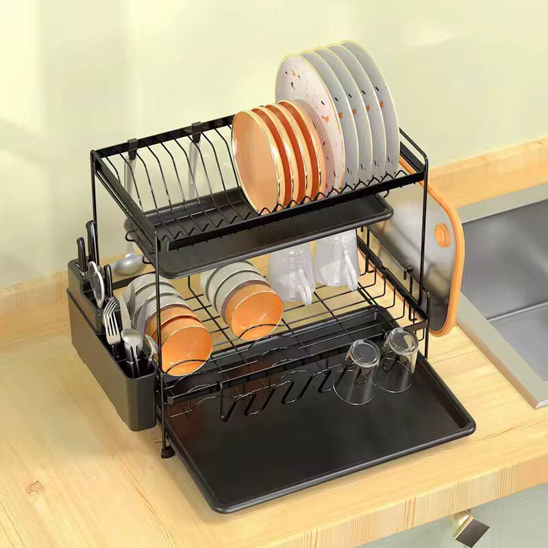 Unique Double  Layer  Carbon Steel Dishrack