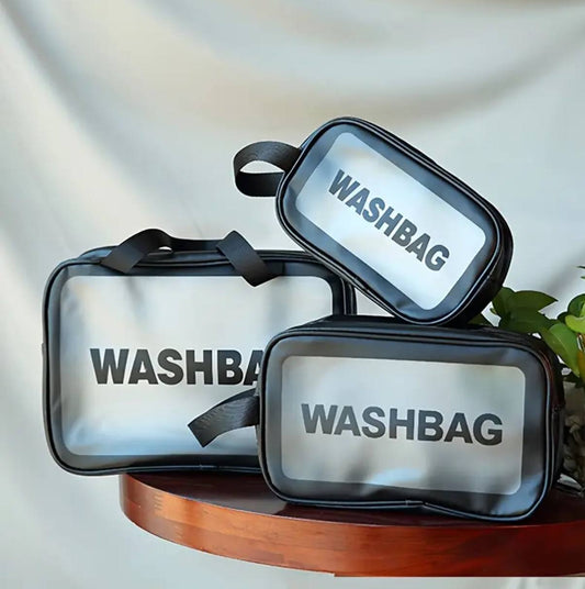 3pc wash bag pouch.